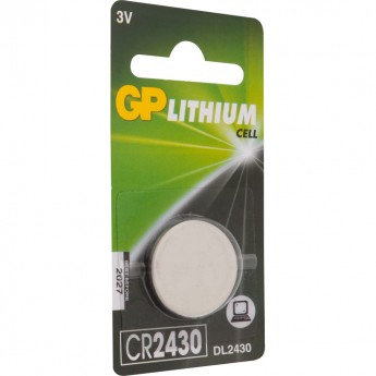 Литиевая дисковая батарейка GP Lithium CR2430