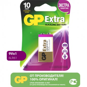 Алкалиновая батарейка GP Extra Alkaline